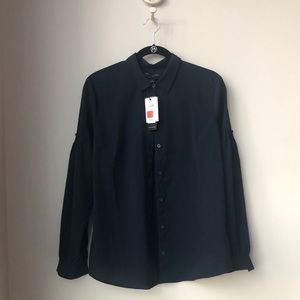 New Navy Blue Banana Republic Blouse